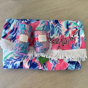 Lilly Pulitzer Tropical Towel and Accessories Set